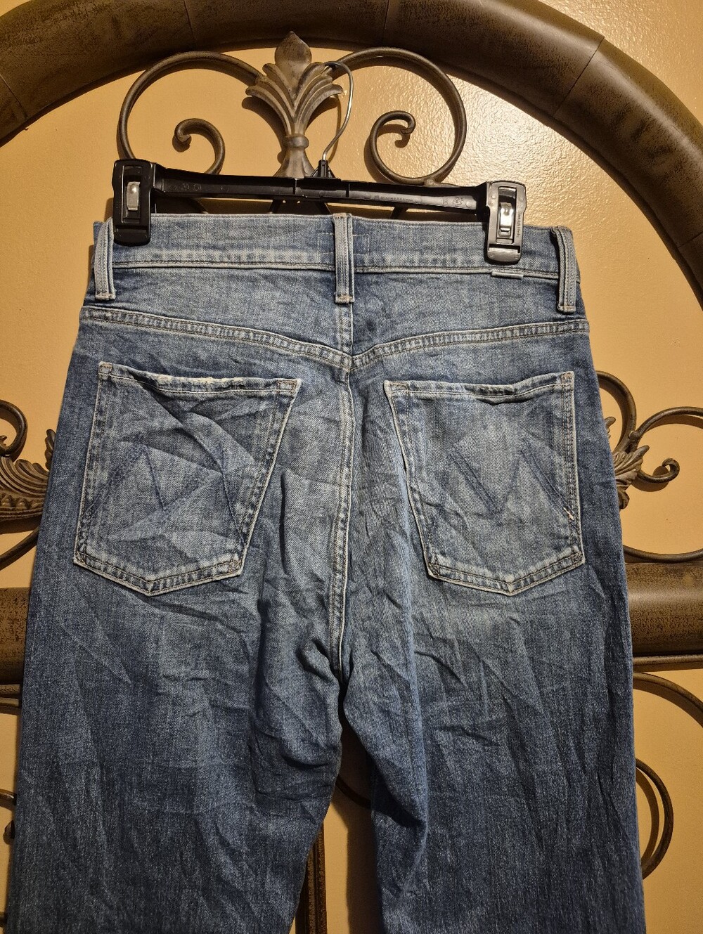 Mother Jeans High Waisted Double Hiker Skimp In Love Bombs 27 - Picture 7 of 11